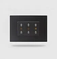 Tomacorriente Enchufe Triple Negro Grafito Puenteado 10/16a Sec - Miniatura 3