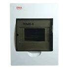 Tablero Plástico Embutido 6 Polos Puerta Transparente Sec