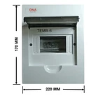 Tablero Plástico Embutido 6 Polos Puerta Transparente Sec