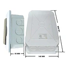 Tablero Plástico Embutido 6 Polos Puerta Transparente Sec
