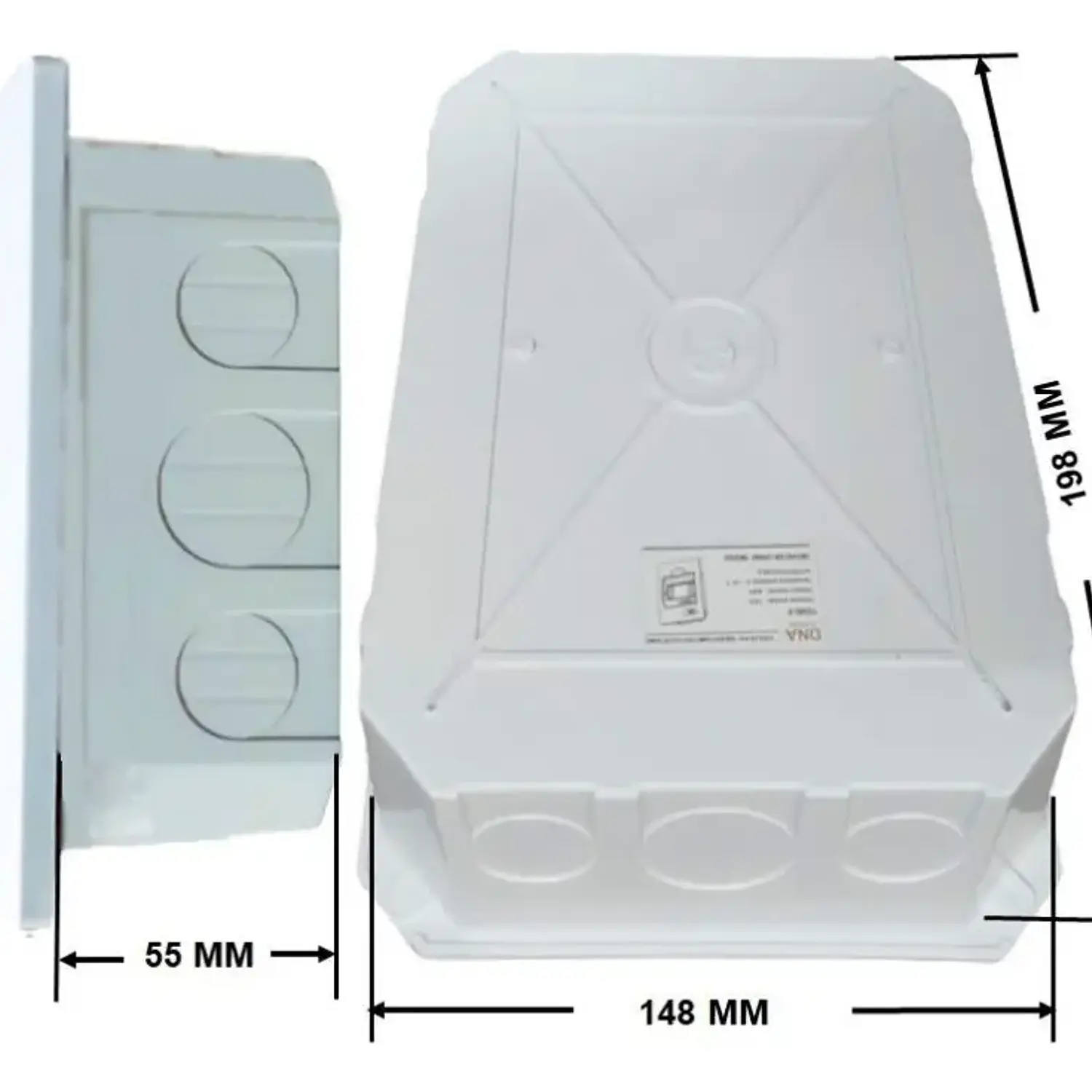 Tablero Plástico Embutido 6 Polos Puerta Transparente Sec 6