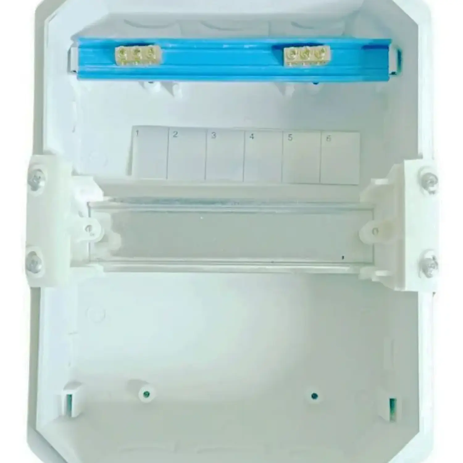 Tablero Plástico Embutido 6 Polos Puerta Transparente Sec 7