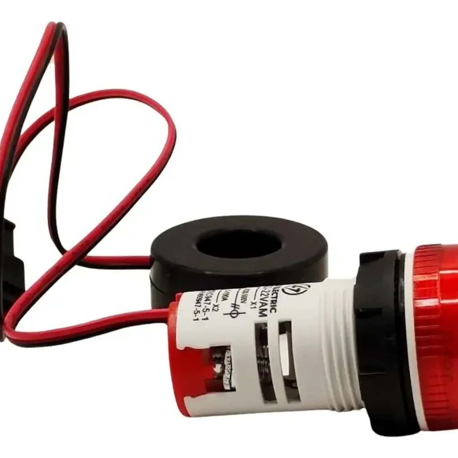 Luz Piloto Led Roja Con Amperímetro Y Voltímetro 22mm 5