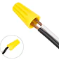 Conector Plástico Cónico Para Cable 1.5mm Amarillo 100 Und - Miniatura 1