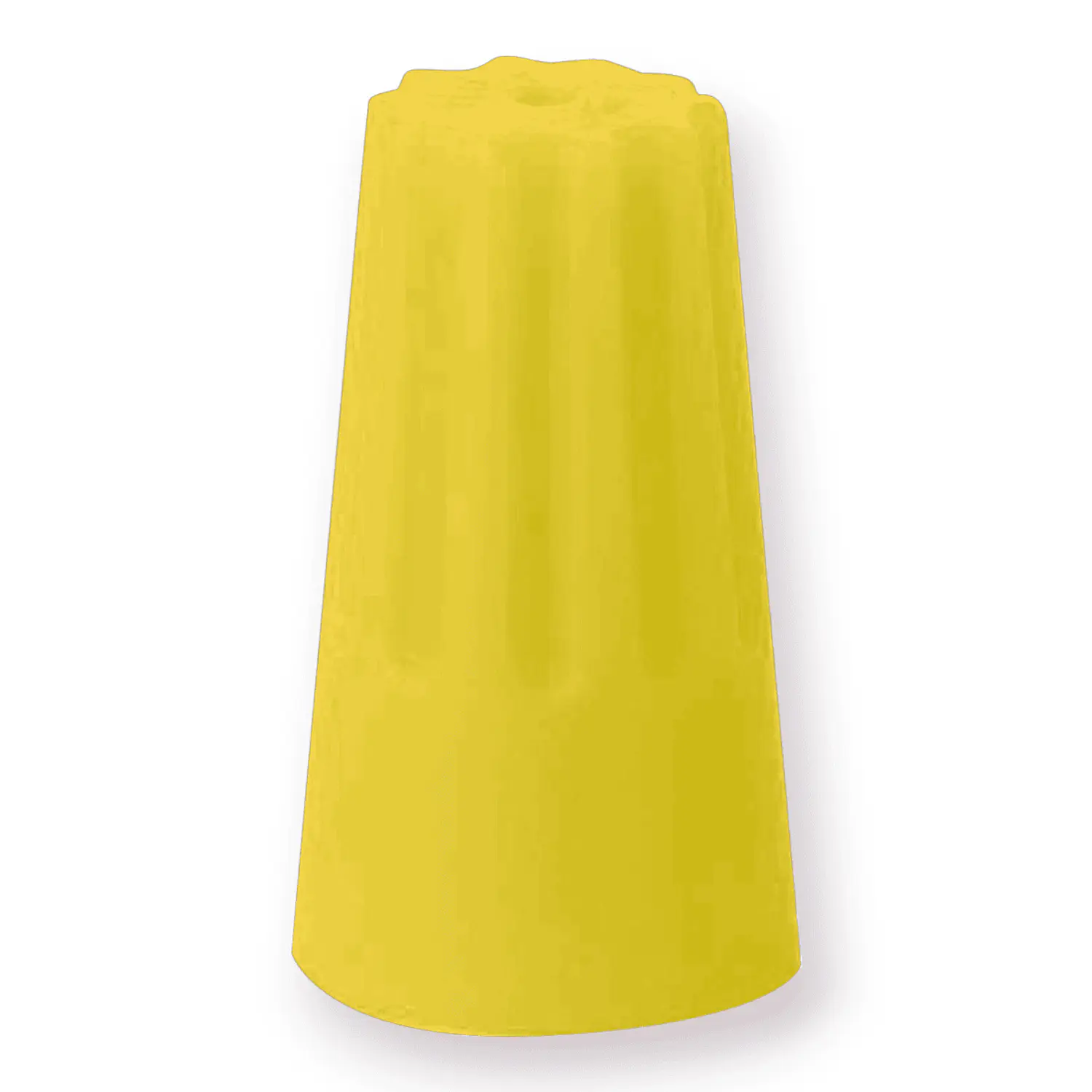 Conector Plástico Cónico Para Cable 1.5mm Amarillo 100 Und 5