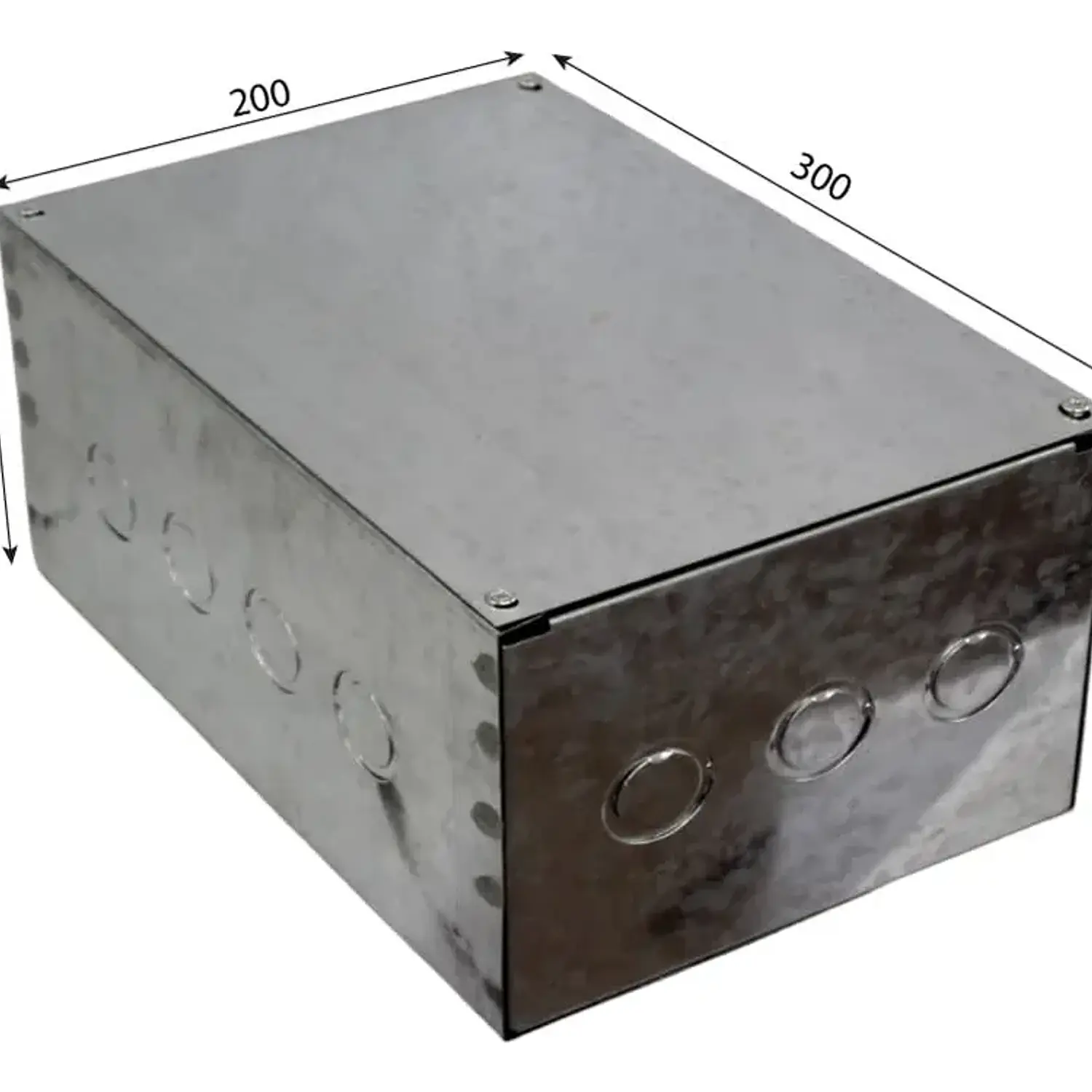 Caja Metálica Pregalvanizada Prepicada 300x200x100mm 3