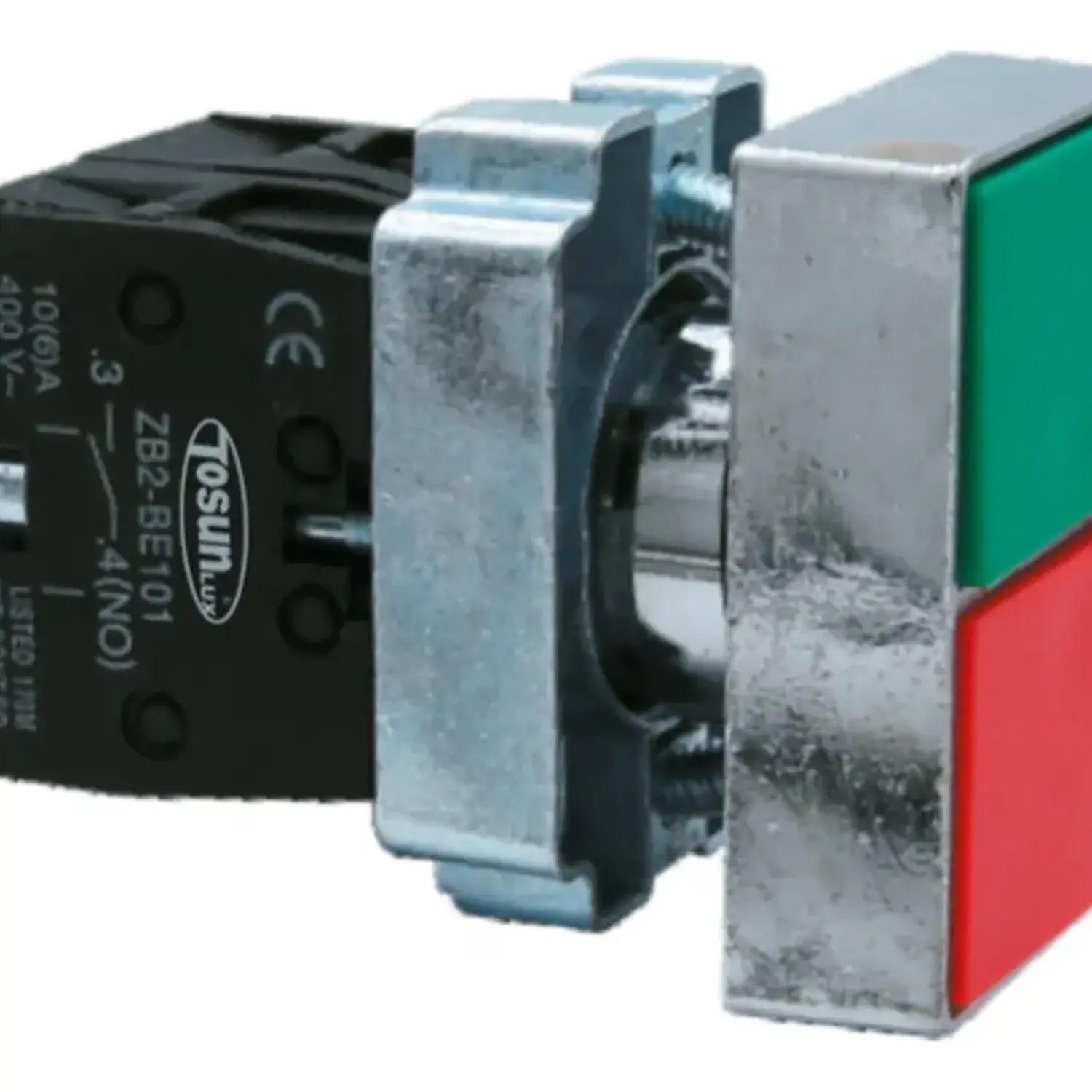 Botón Pulsador Metálico Doble Partir-parar 1na+1nc 22mm 3