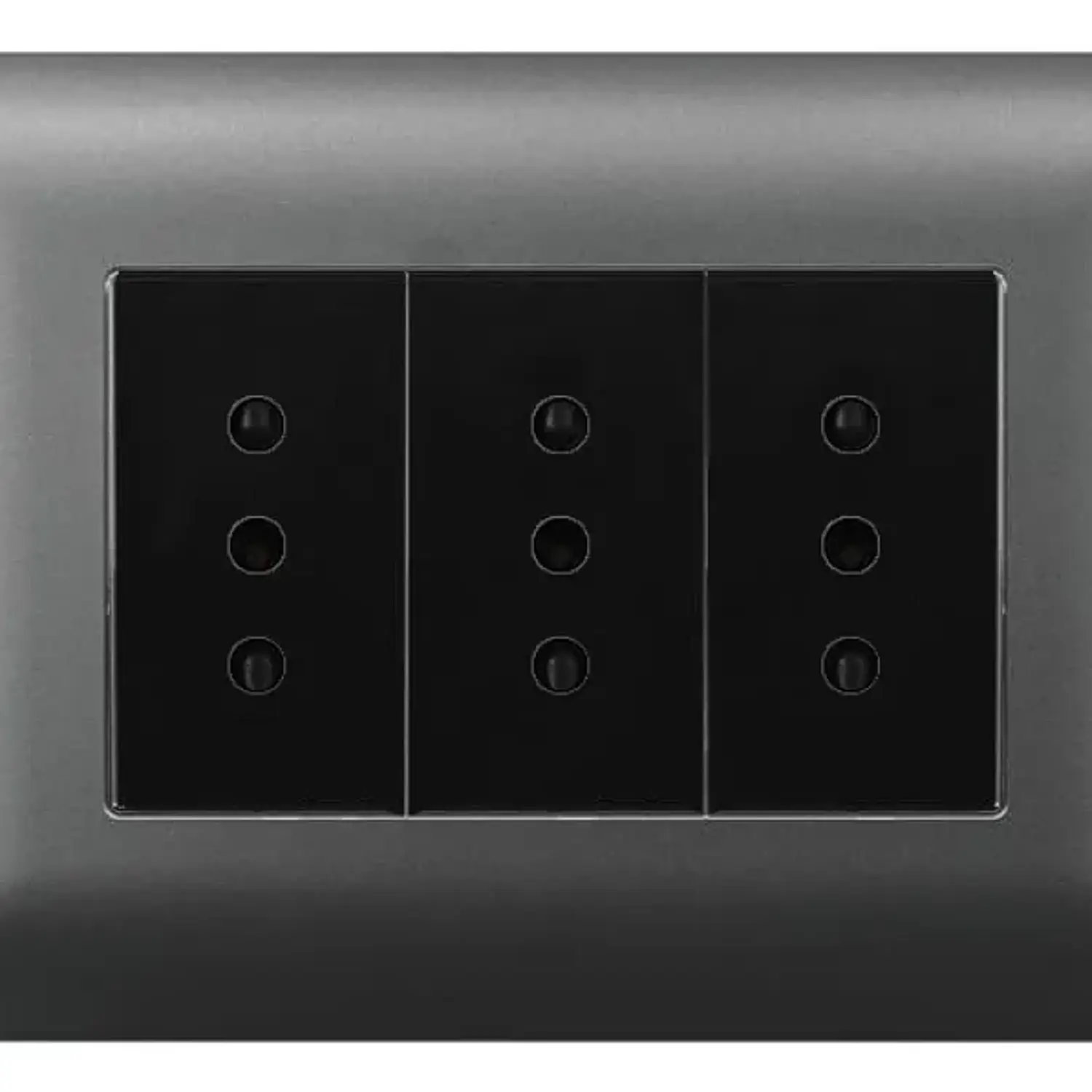Tomacorriente Enchufe Triple Gris 10a 220v Sec. Want 1