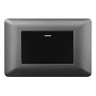 Interruptor Simple Conmutador Teclon 9/24 Gris 10a Sec