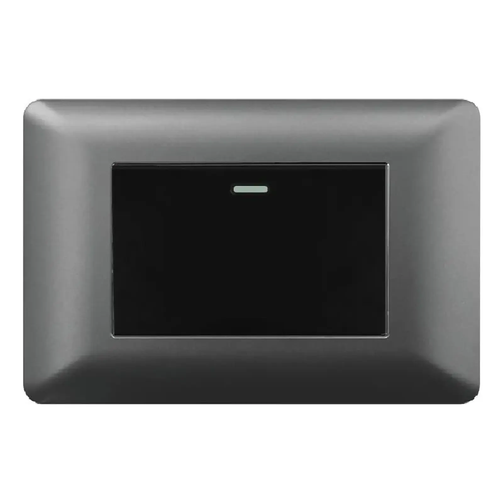 Interruptor Simple Conmutador Teclon 9/24 Gris 10a Sec