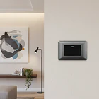 Interruptor Simple Conmutador Teclon 9/24 Gris 10a Sec