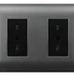 Tomacorriente Enchufe Doble Gris 10a 220v Sec Want - Miniatura 1