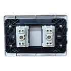 Tomacorriente Enchufe Doble Gris 10a 220v Sec Want
