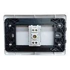 Tomacorriente Enchufe Simple Gris 10a 250v Want Sec