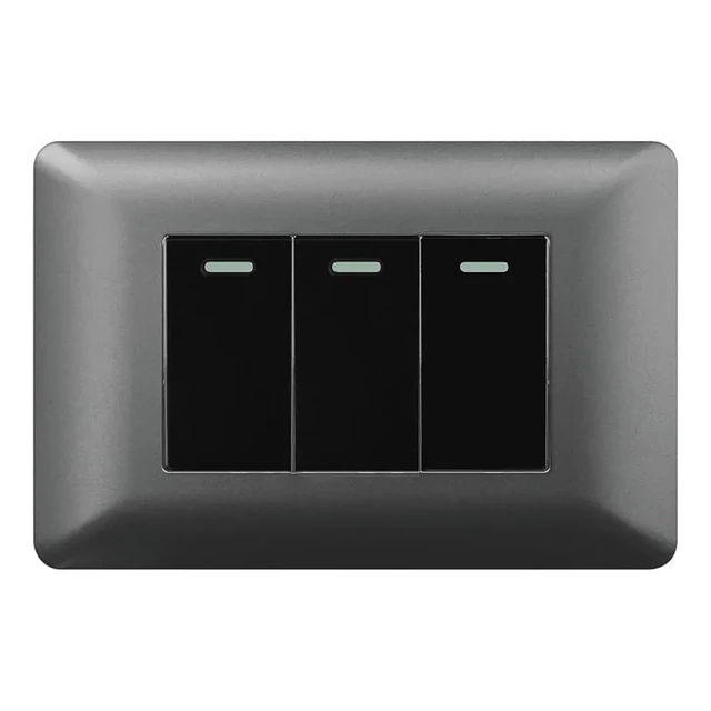  Interruptor Triple 9/32 10a 220v Gris Cert Sec Want