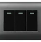  Interruptor Triple 9/32 10a 220v Gris Cert Sec Want - Miniatura 1