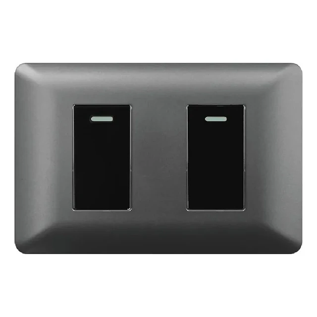 Interruptor Doble Gris 10a 220v Want Certificados Sec