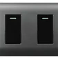 Interruptor Doble Gris 10a 220v Want Certificados Sec - Miniatura 1