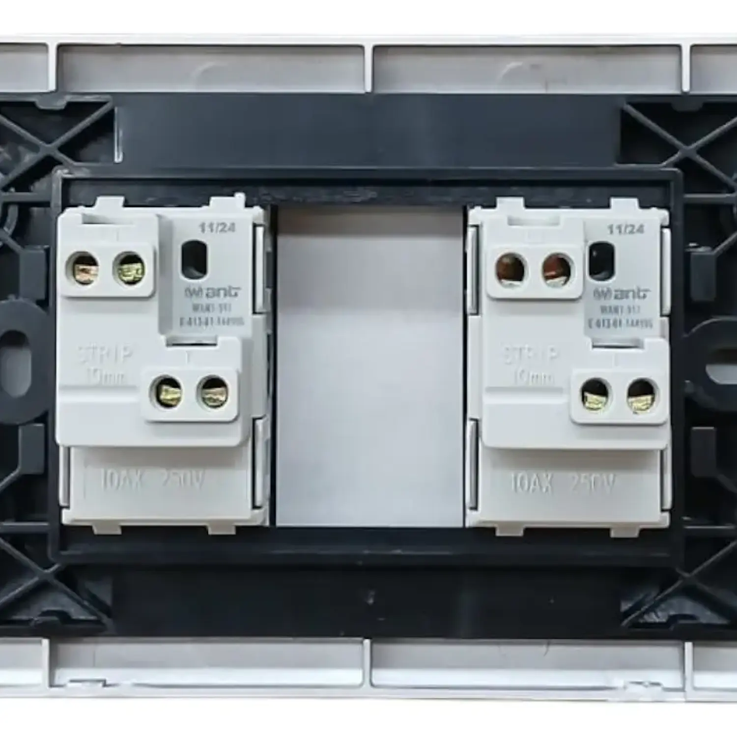 Interruptor Doble Gris 10a 220v Want Certificados Sec 2