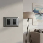 Interruptor Doble Gris 10a 220v Want Certificados Sec