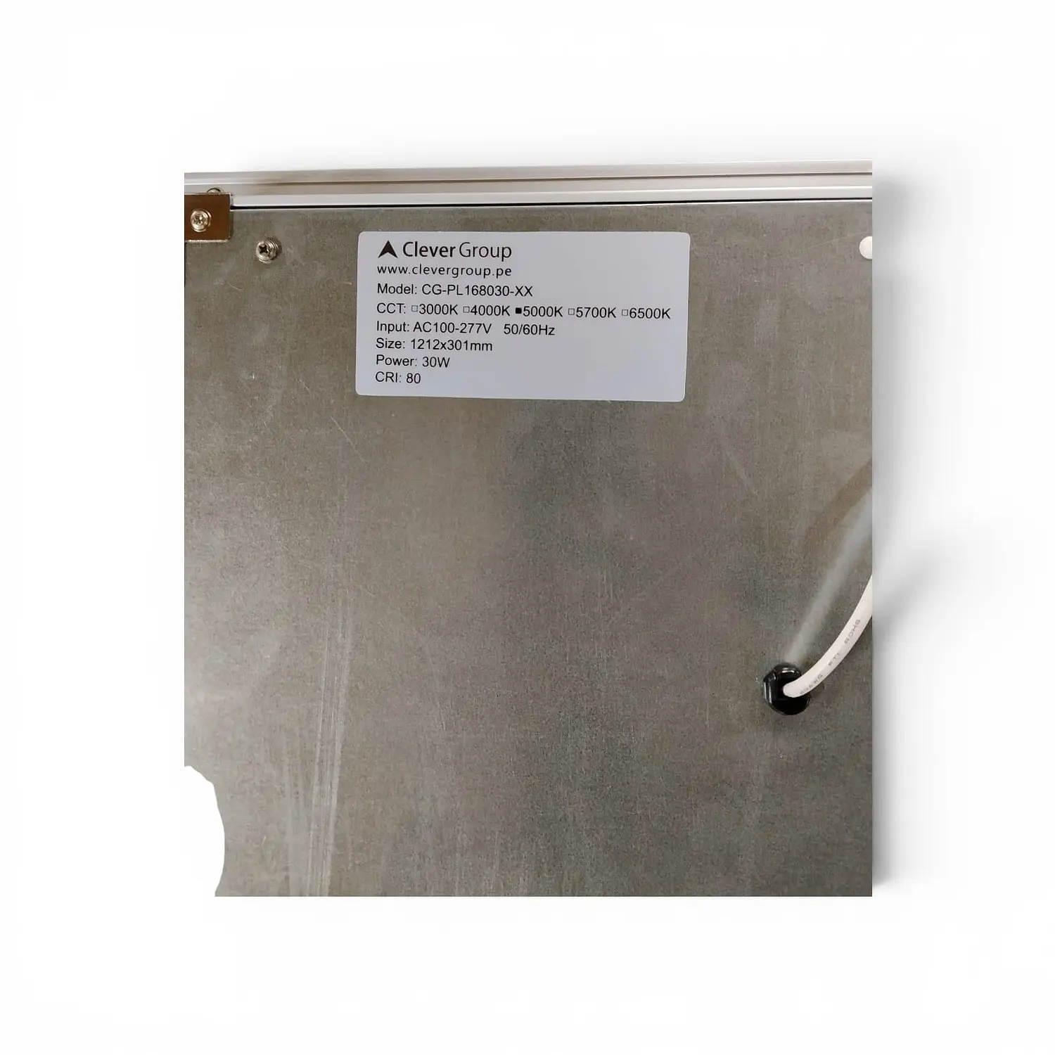 Panel Led Foco Plafón Embutido 120x30 5000k 30w 4