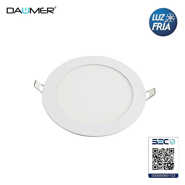 Panel Led Foco Plafón Embutido Redondo 3w 8.3cm Luz Fria, Diámetro