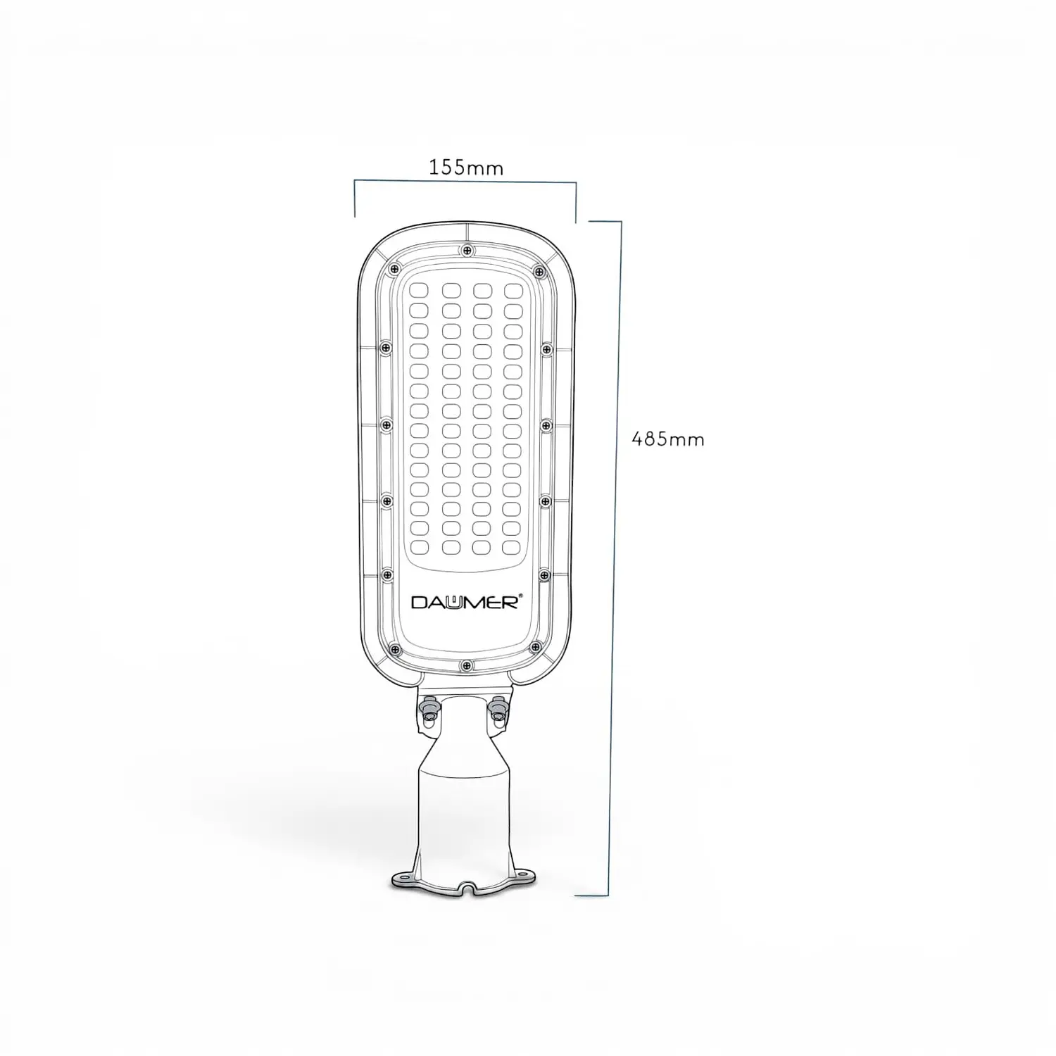 Luminaria Alumbrado Publico Slim Pro 100w 2700k Ds1 Sec 4