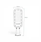 Luminaria Alumbrado Publico Slim Pro 100w 2700k Ds1 Sec - Miniatura 4