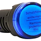 Luz Piloto Led 22mm 220v Azul - Miniatura 2