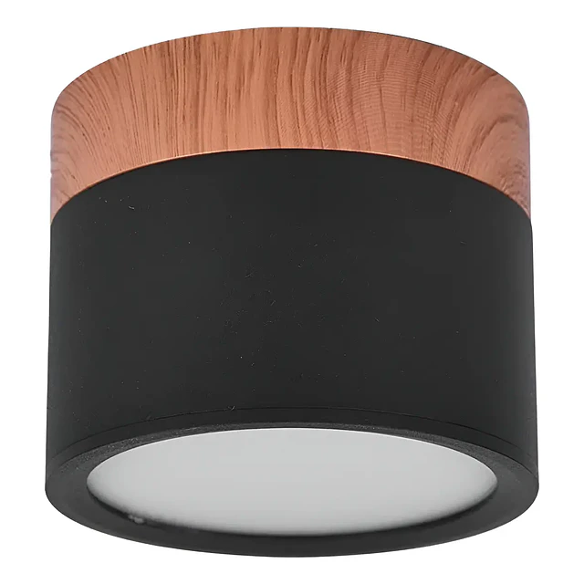 Panel Led Sobrepuesto Decorativo Madera Luz Fría 7 W