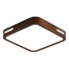 Panel Plafón Led Borde Madera Sobrepuesto 40cm 48w 3cct Con control