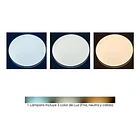 Panel Plafón Led Borde Madera Sobrepuesto 40cm 48w 3cct Con control
