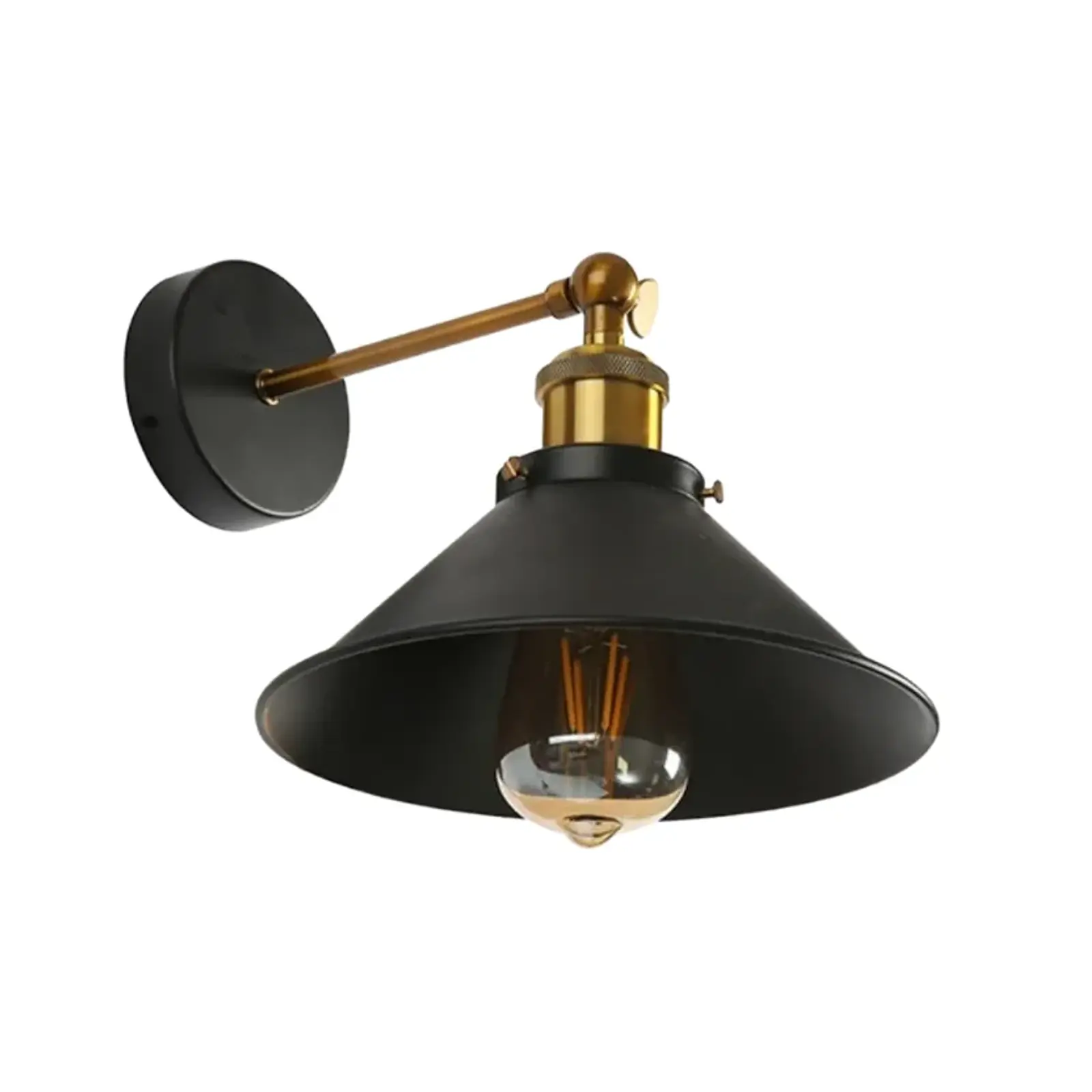 Aplique Lámpara Led Muro Tipo Bronce Vintage E27 Cert Sec