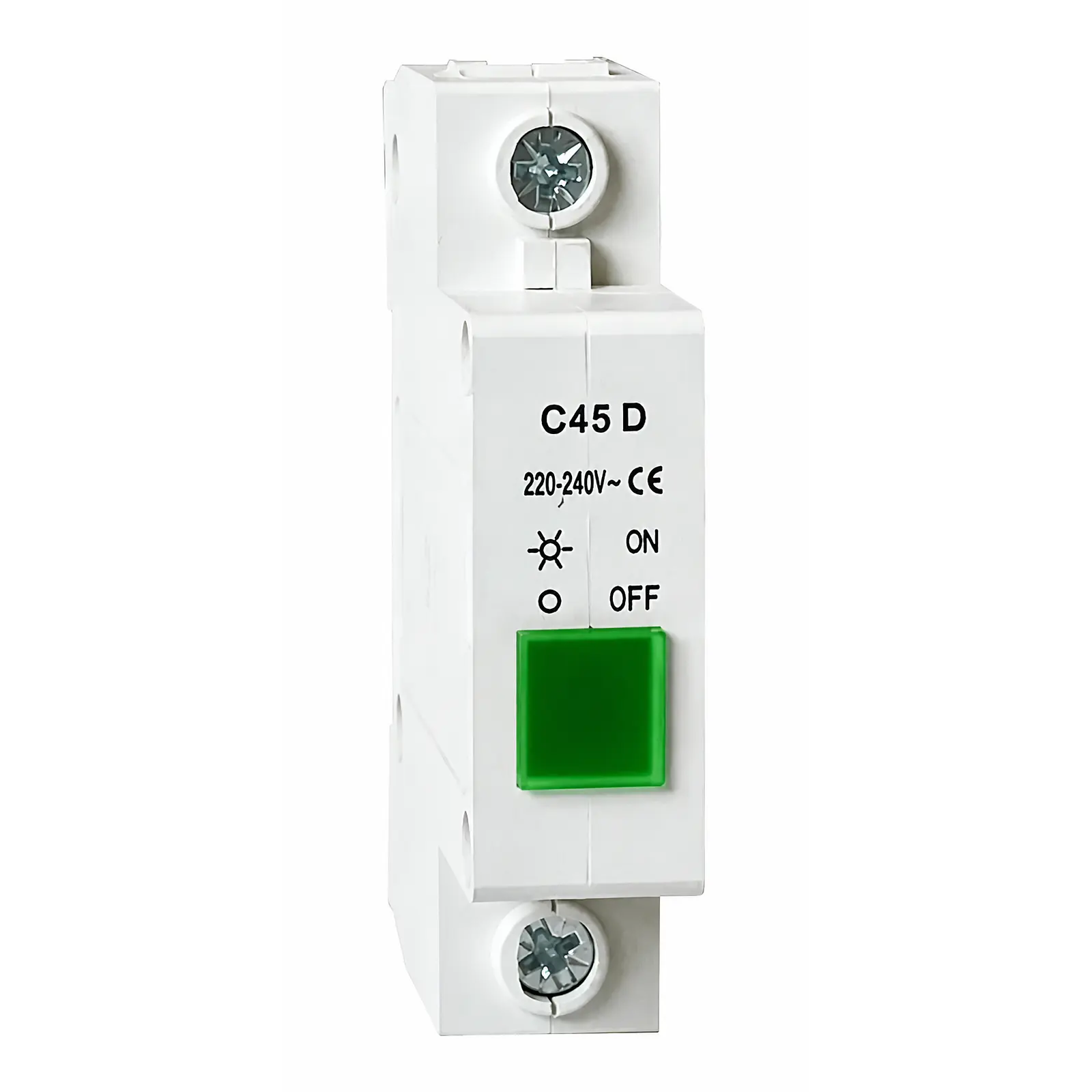 Luz Piloto Riel Din Led Verde 22mm 220v