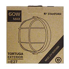 Foco Tortuga Exterior Redonda Con Rejilla E27 60w Ip54