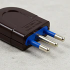 Enchufe Domiciliario Macho Volante 2p+ T 10a Cert Sec