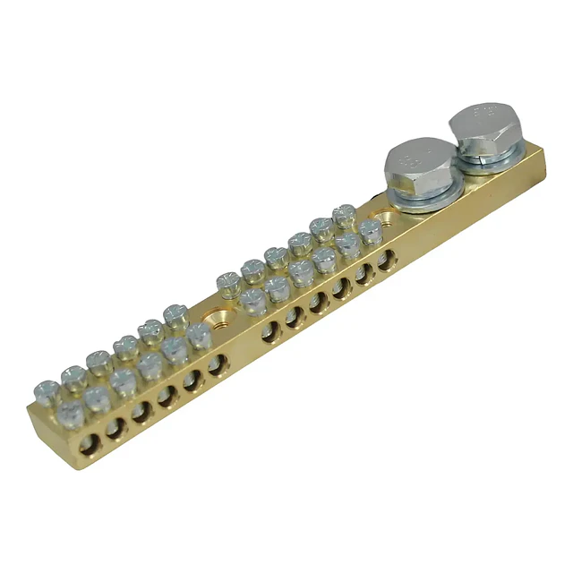 BARRA TERMINAL BRONCE 2x12P
