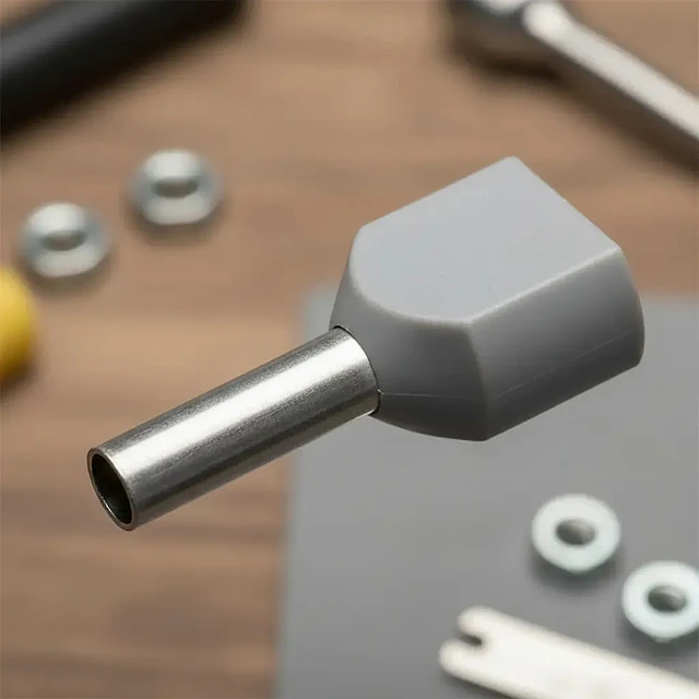 Terminal Ferrul Ferrule Doble 0.75mm Gris 100und