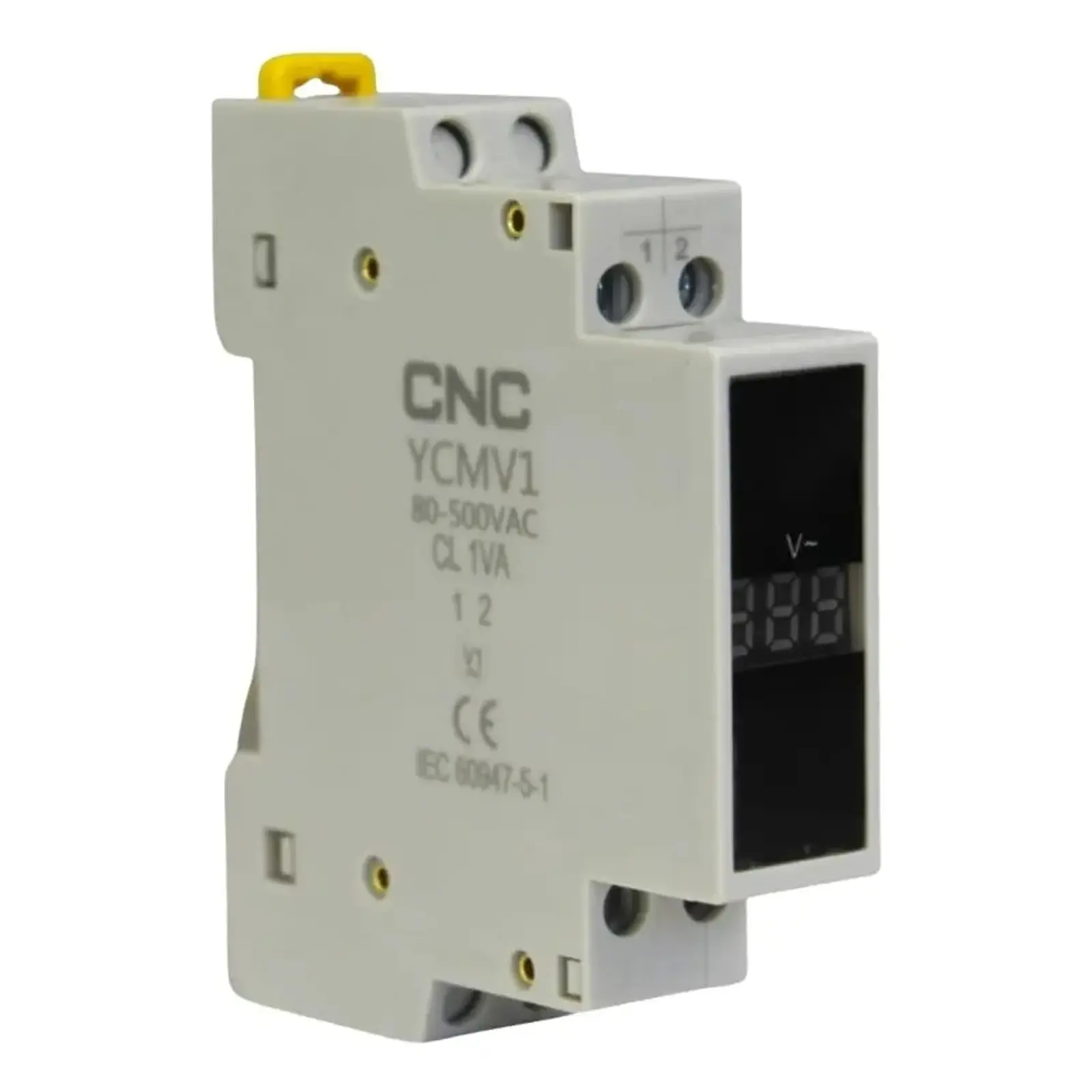 Luz Piloto Voltímetro Riel Din Monofasico 80-500vac Ycmv1