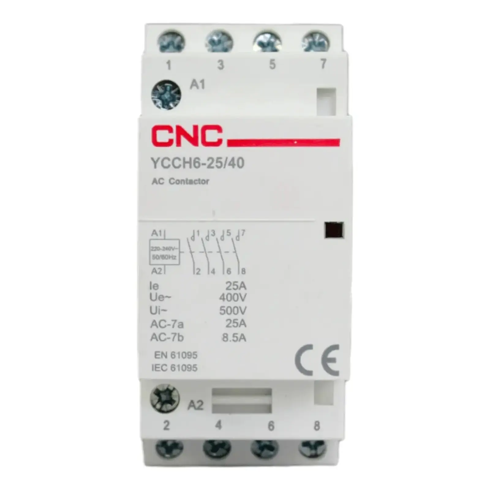 CONTACTOR MODULAR  2p 25a Bobina 220v 2no CNC