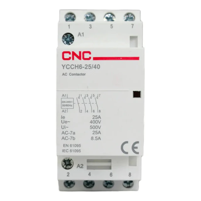 CONTACTOR MODULAR  2p 25a Bobina 220v 2no CNC