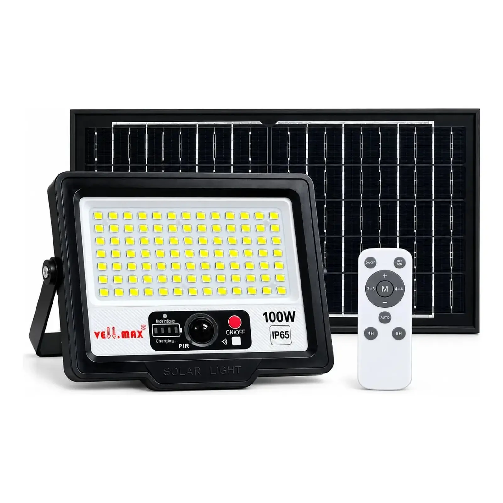 Foco Proyector Led Solar 100 Watts Con Sensor De Movimiento
