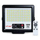 Foco Proyector Led Solar 100 Watts Con Sensor De Movimiento