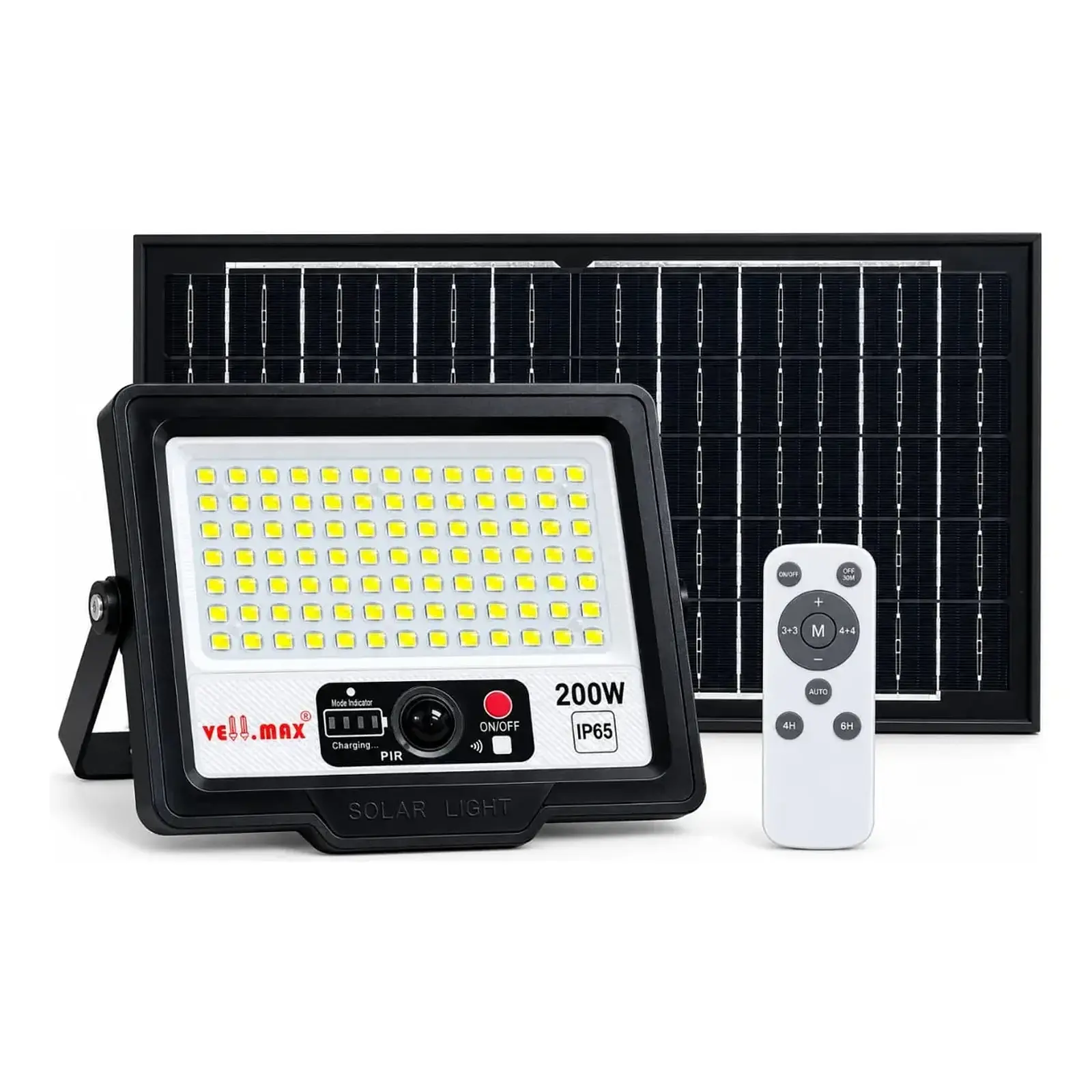Foco Proyector Led Solar 200 Watts Con Sensor De Movimiento
