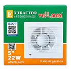 Extractor Ventilador Aire 5 Pulgada 22w 220v Baño Cocina Sec