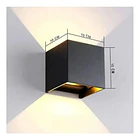 Aplique Led Muro Cuadrado Luz Fria Bidireccional 6w