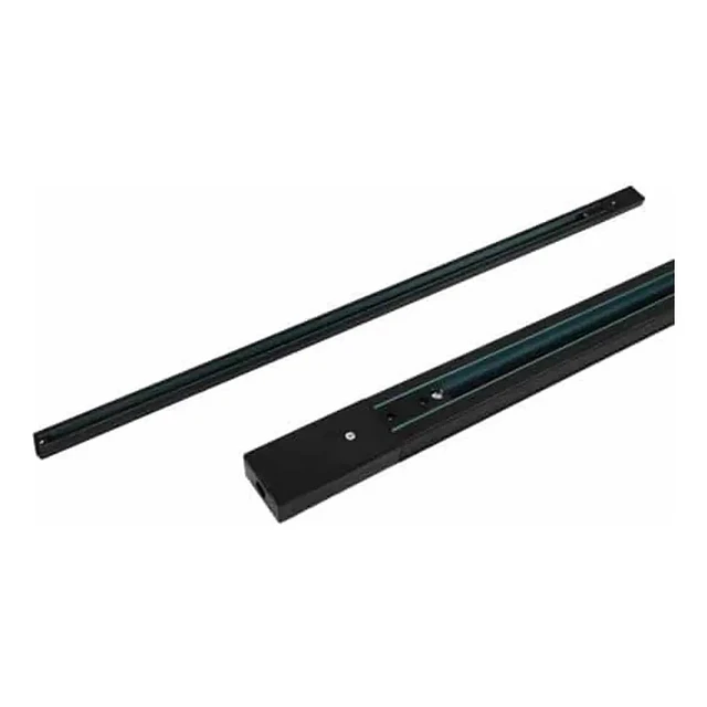 Riel 1 Metro Monofásico Negro 220v Aluminio