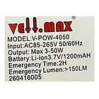 KIT DE EMERGENCIA 1200 MAH 3-50W VELLMAX