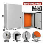 GABINETE METALICO 1P 600X400X200 WINELEC