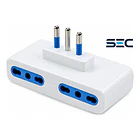 Adaptador Enchufe Triple Cuatro Salidas 10a 1500w 250v Sec Winelec